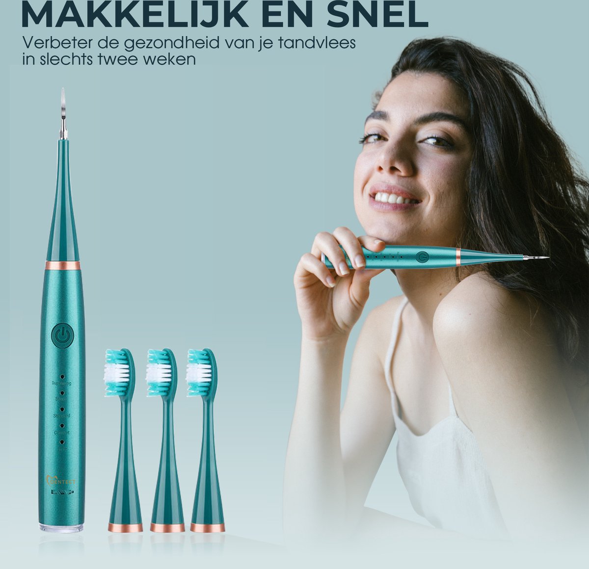 Dentect elektrische tandsteenverwijderaar - Groen