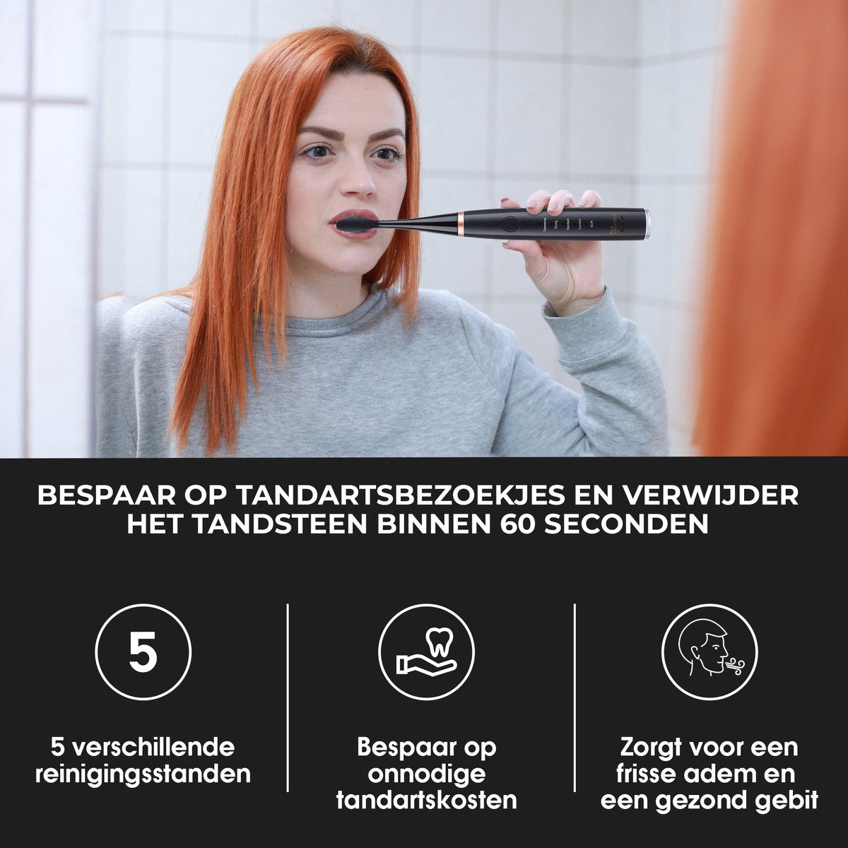 Dentect Elektrische Tandsteenverwijderaar - Zwart