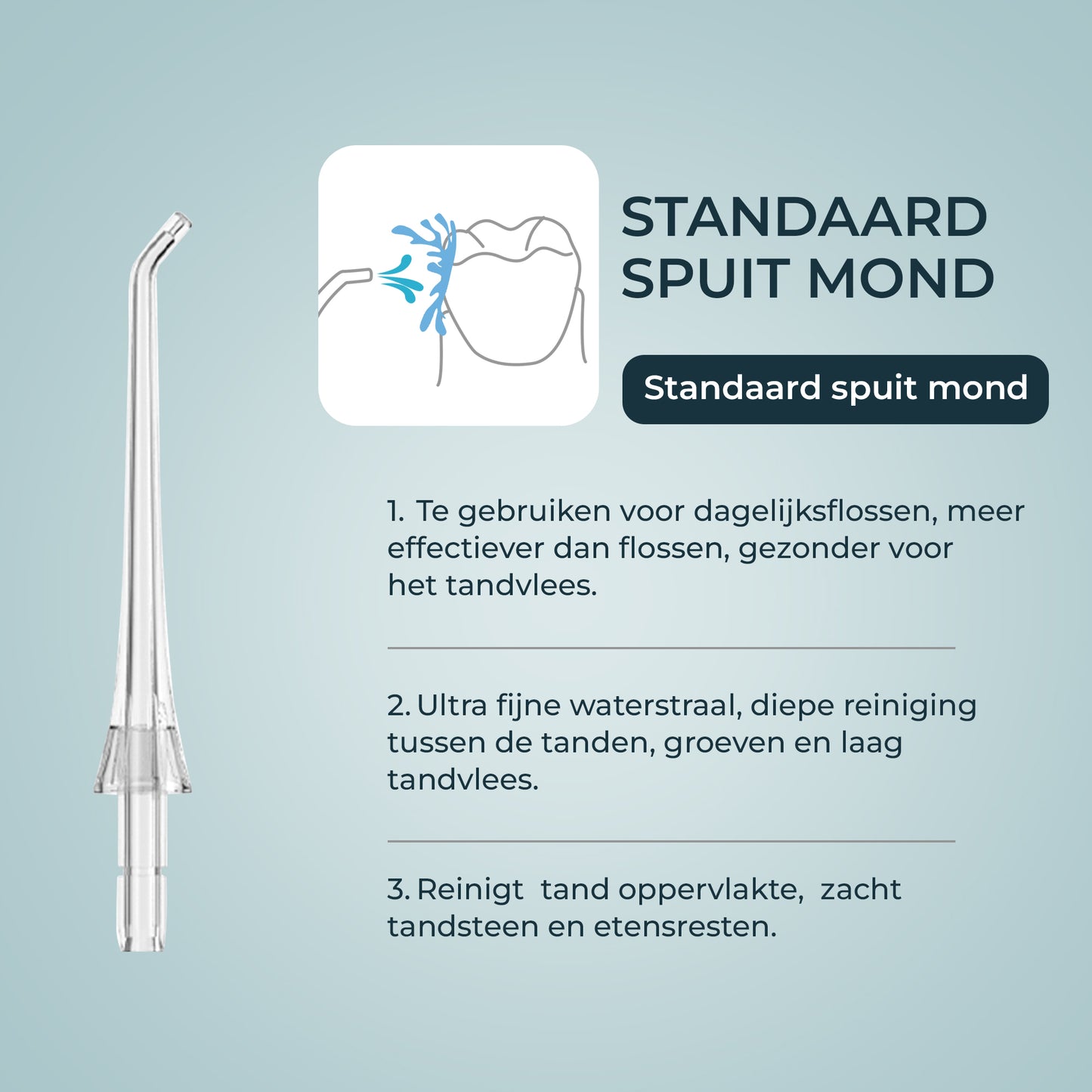 Waterflosser Opzetstukjes Dentect