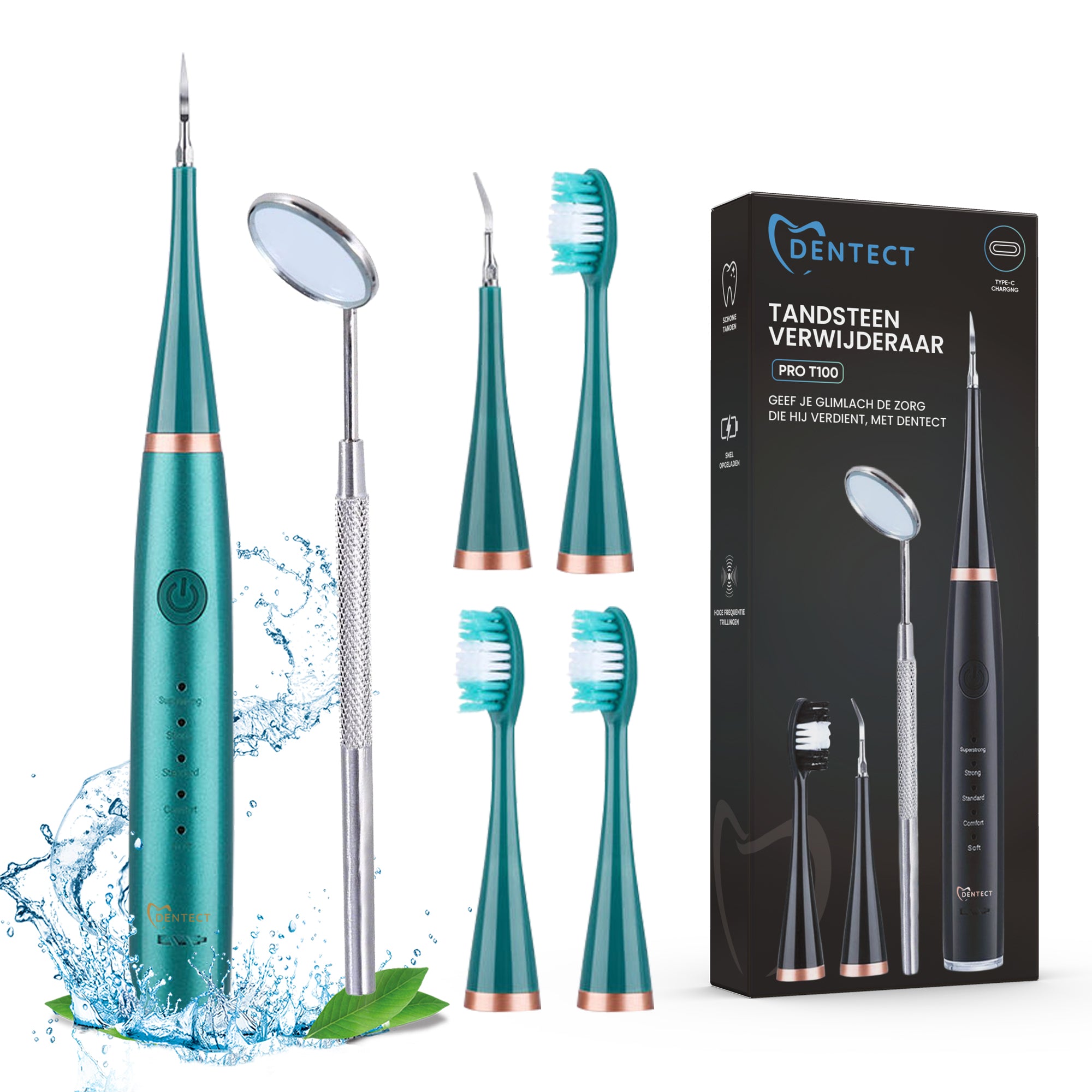 Dentect elektrische tandsteenverwijderaar - Groen