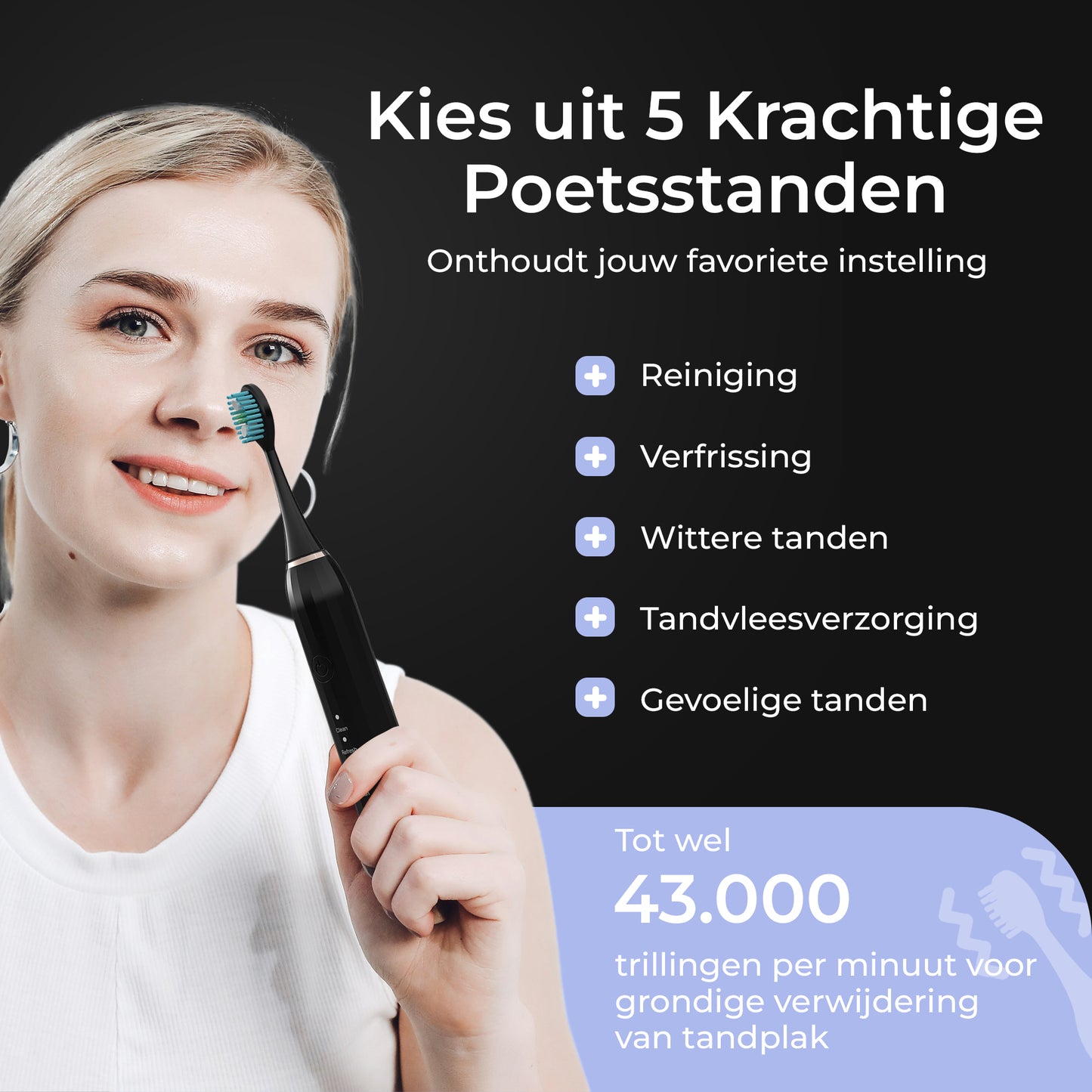 Dentect Waterflosser W500 Set - Inclusief Elektrische Tandenborstel