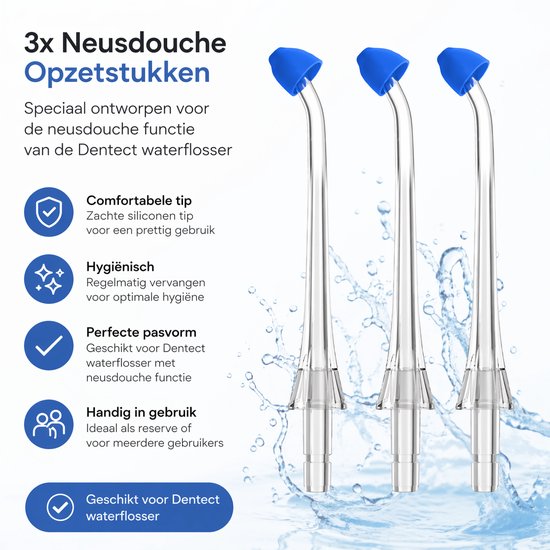 Waterflosser Opzetstukjes Dentect - Neusdouche