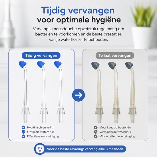 Waterflosser Opzetstukjes Dentect - Neusdouche