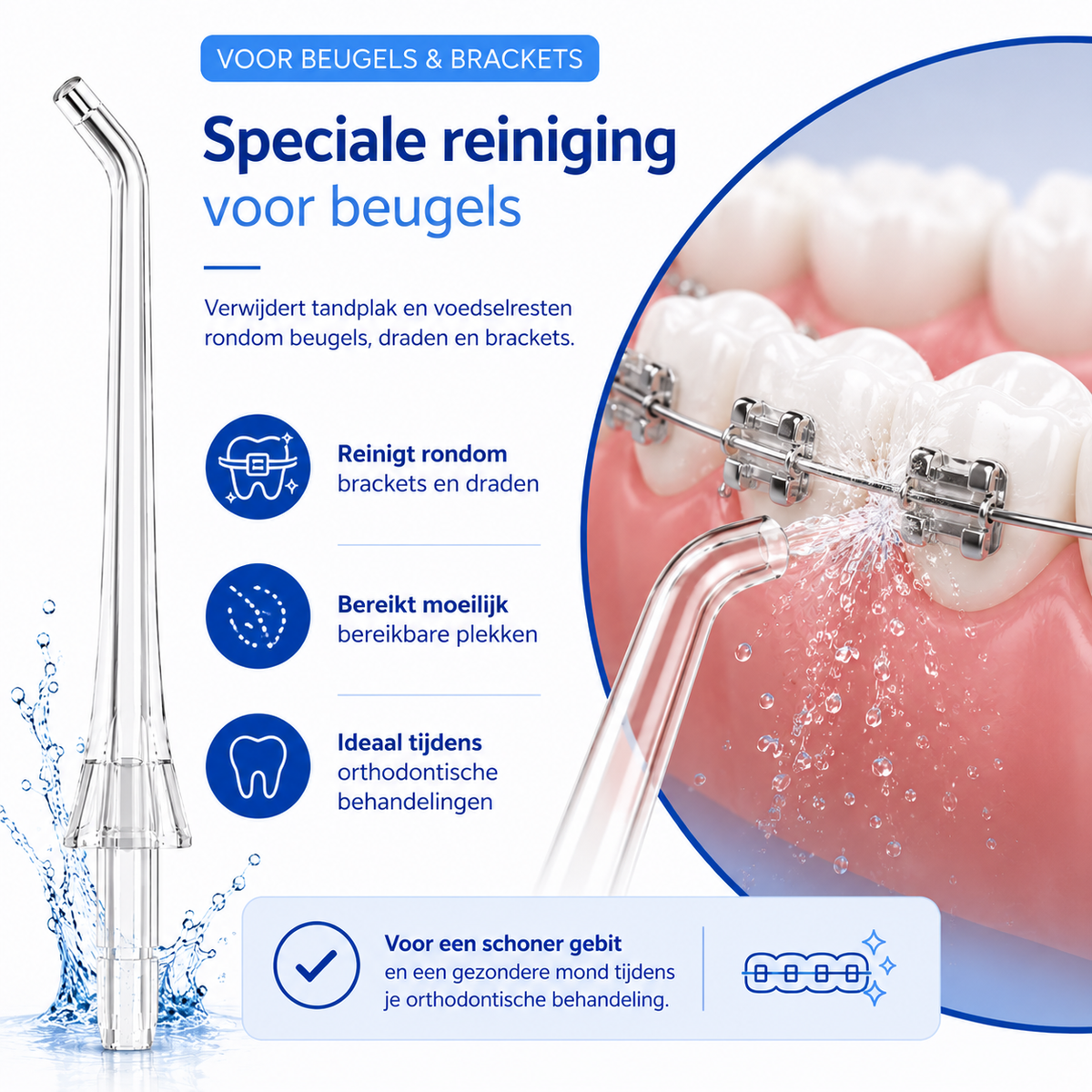 Waterflosser Opzetstukjes Dentect - 6 in 1