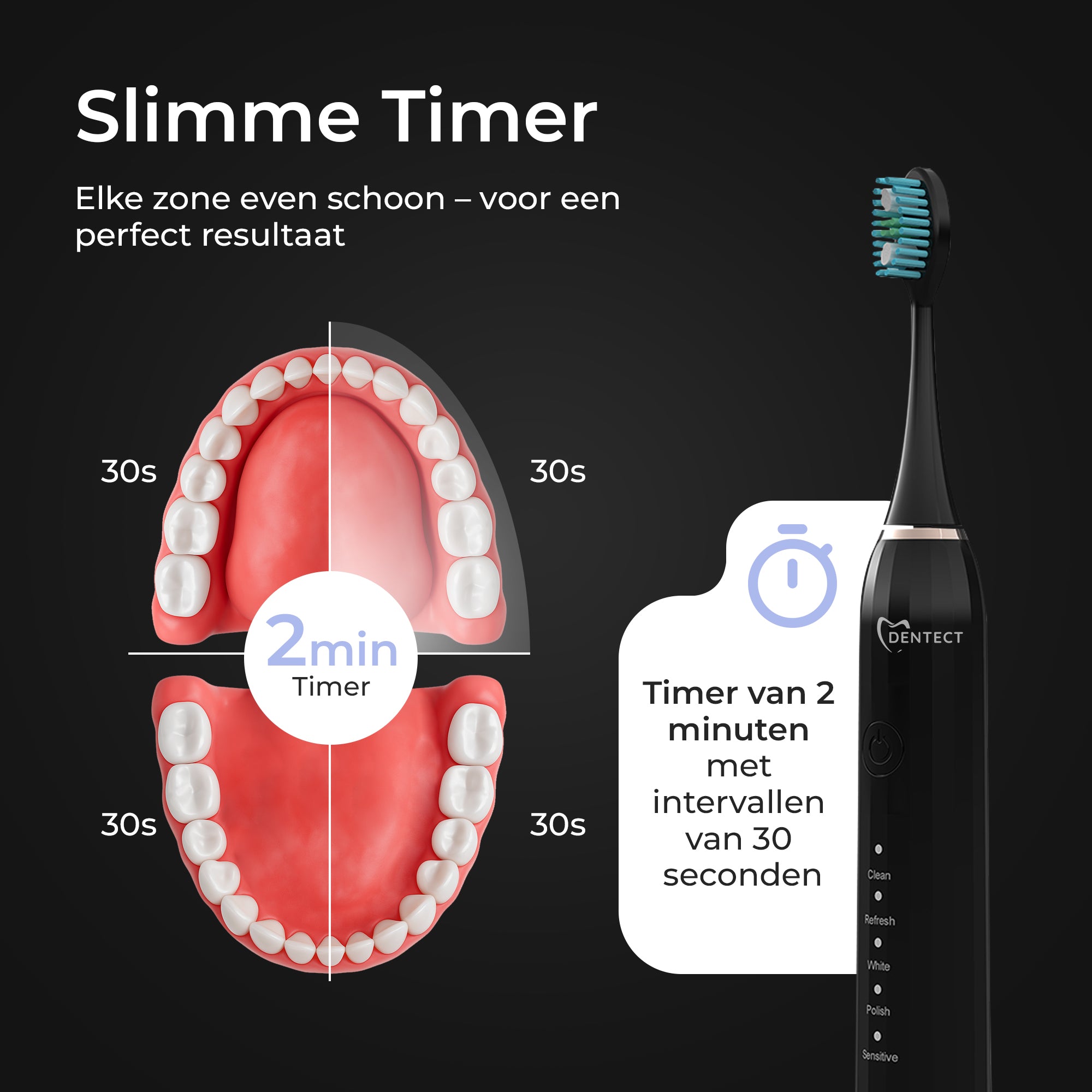 Dentect Waterflosser W500 Set - Inclusief Elektrische Tandenborstel